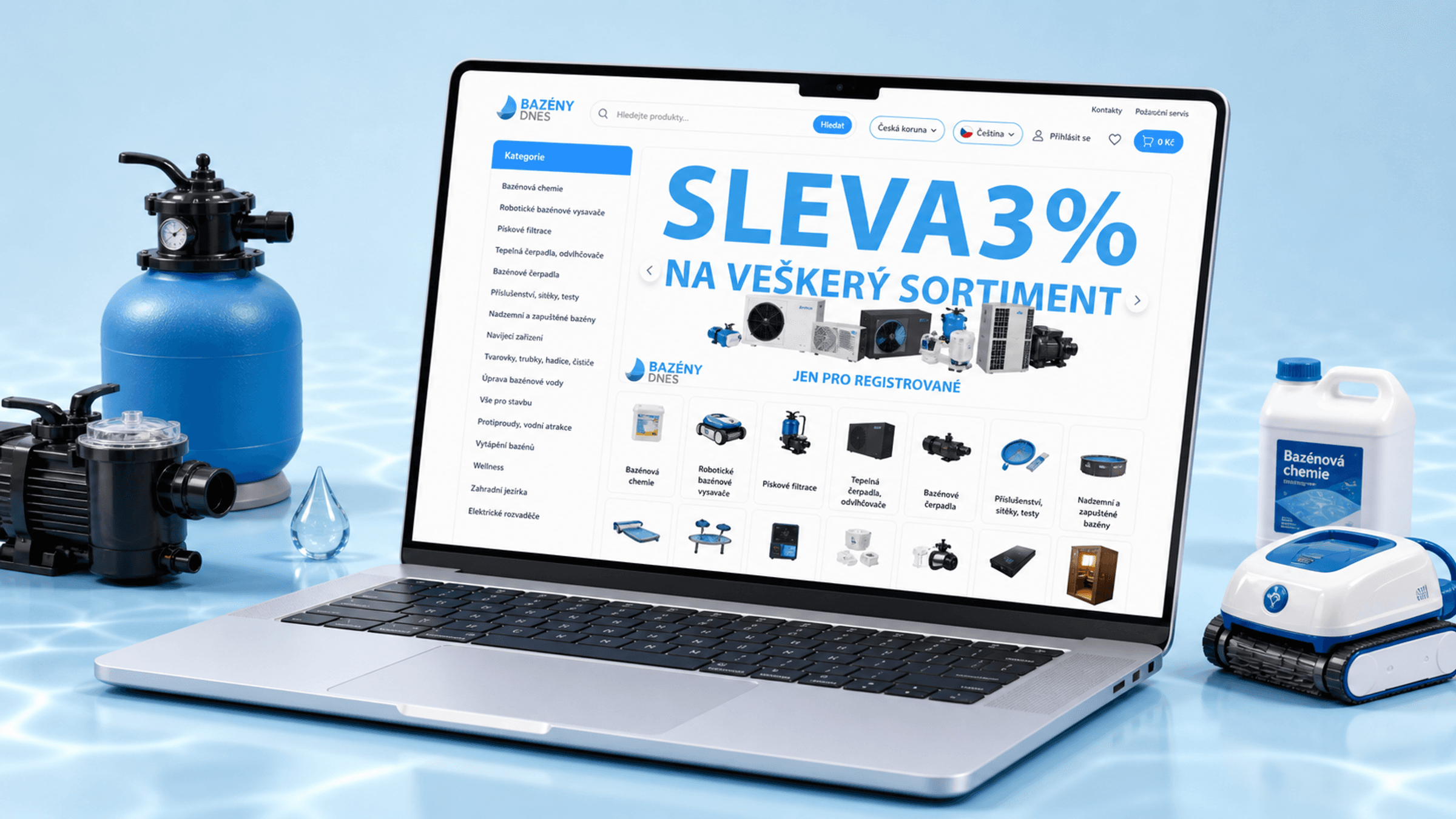 Portfolio banner for BazenyDnes