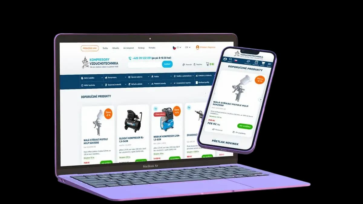 Technický SEO audit webu Kompresory Vzduchotechnika
