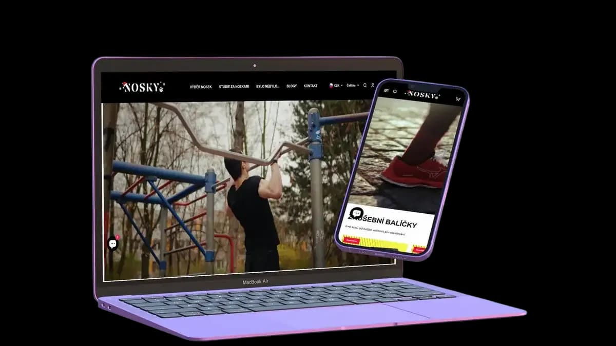 Úpravy Shopify e-shopu Nosky