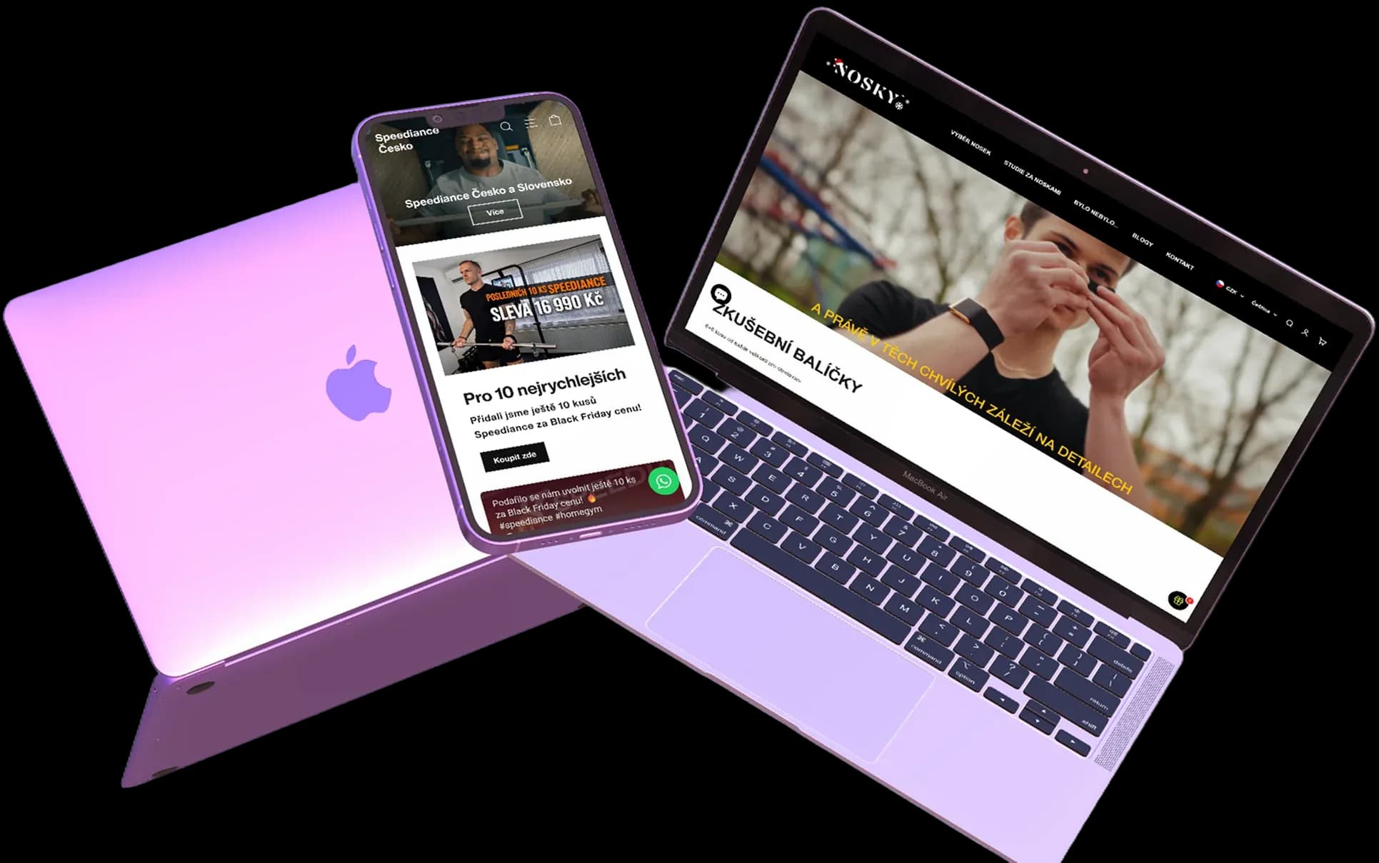 Shopify na iphonu a mackbooku