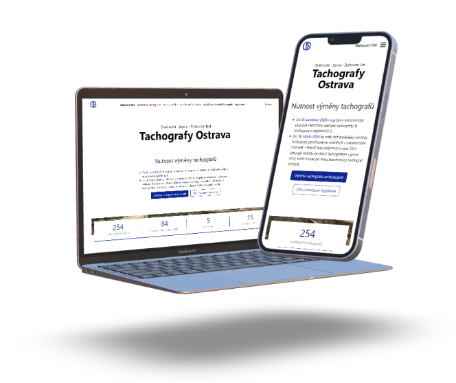 mockup webu tachografy