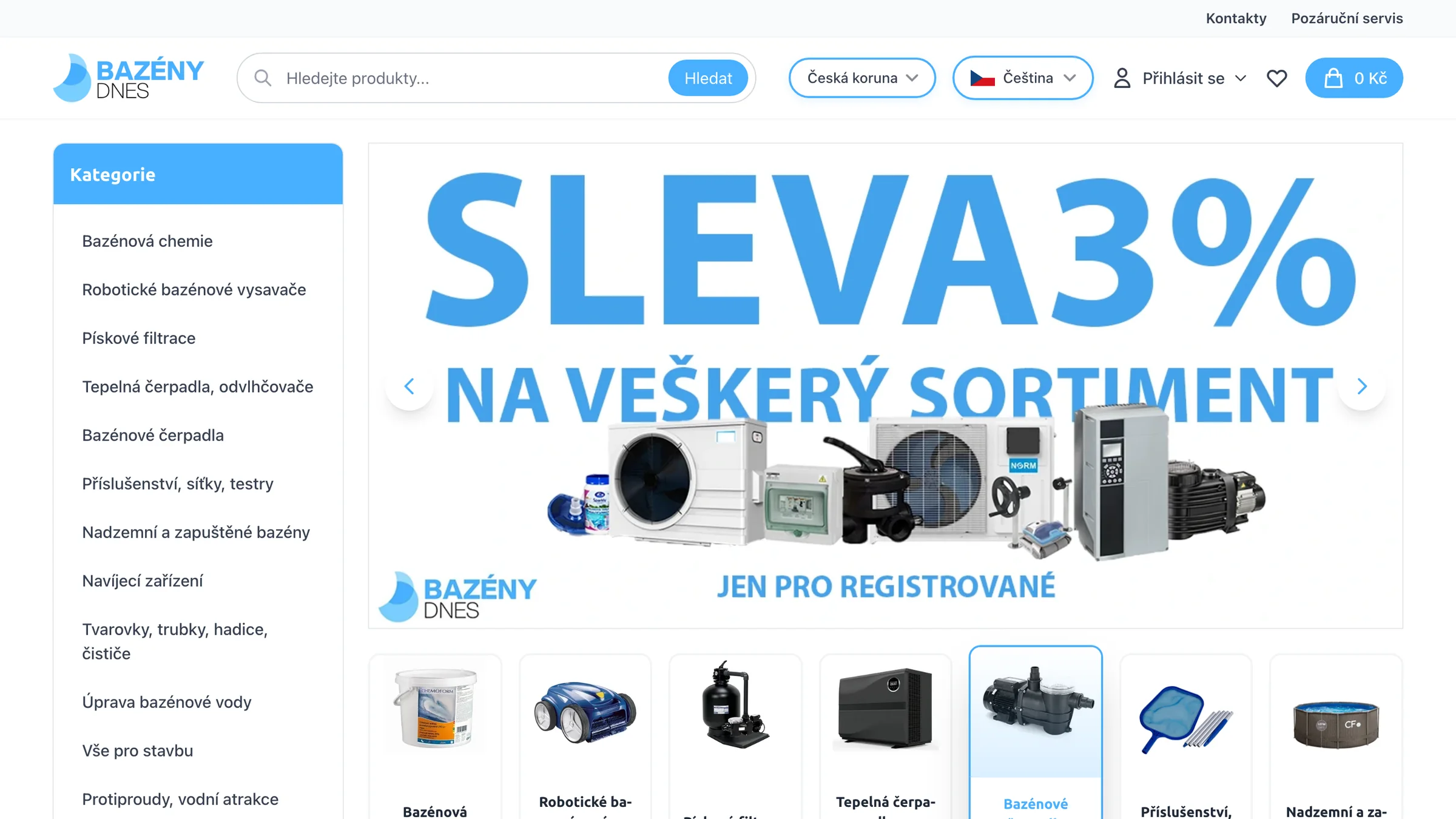 BazenyDnes: náhled projektu