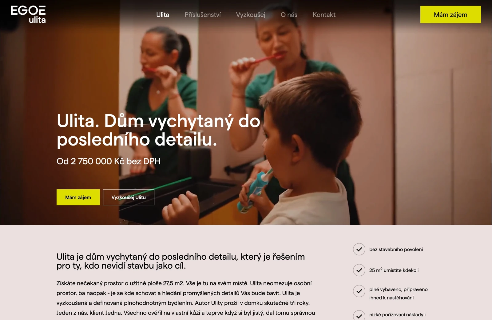 Spravovaný web EGOÉ ULITA v Solidpixels
