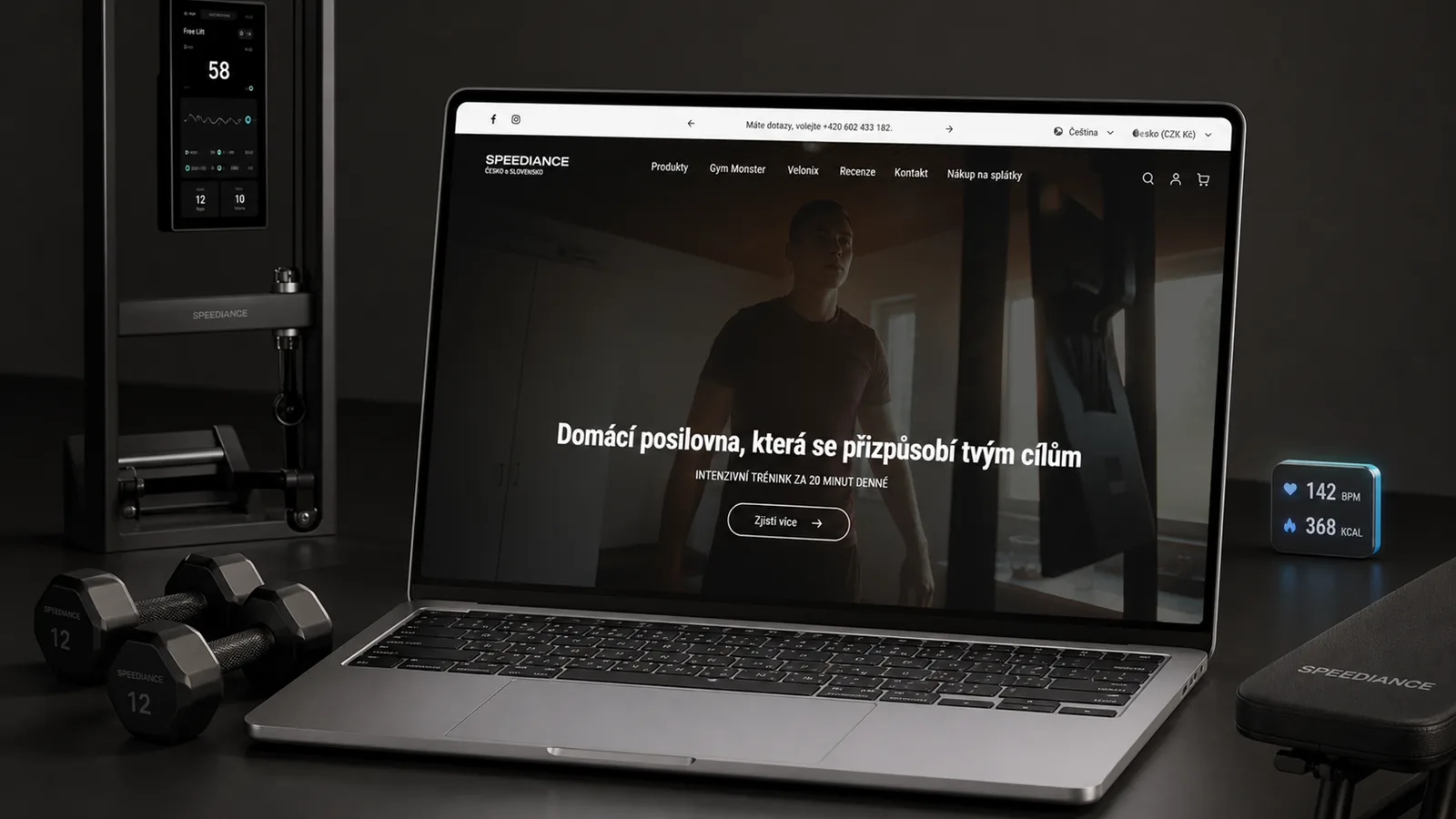 Speediance: náhled projektu