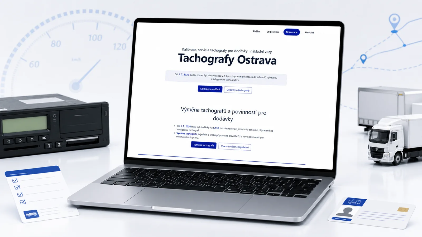 Tachografy DS: náhled projektu